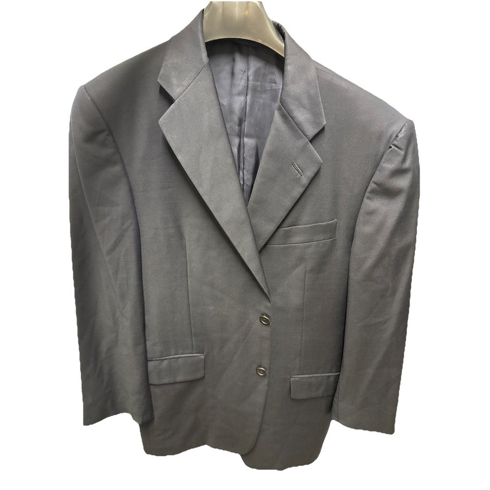 Hickey Freeman Loro Piana Tasmanian Super 120s Wool Blazer Navy 39S USA